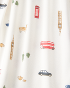 Toddler London Print PurelySoft 2-Piece Pajamas - Ivory, image 2 of 5 slides