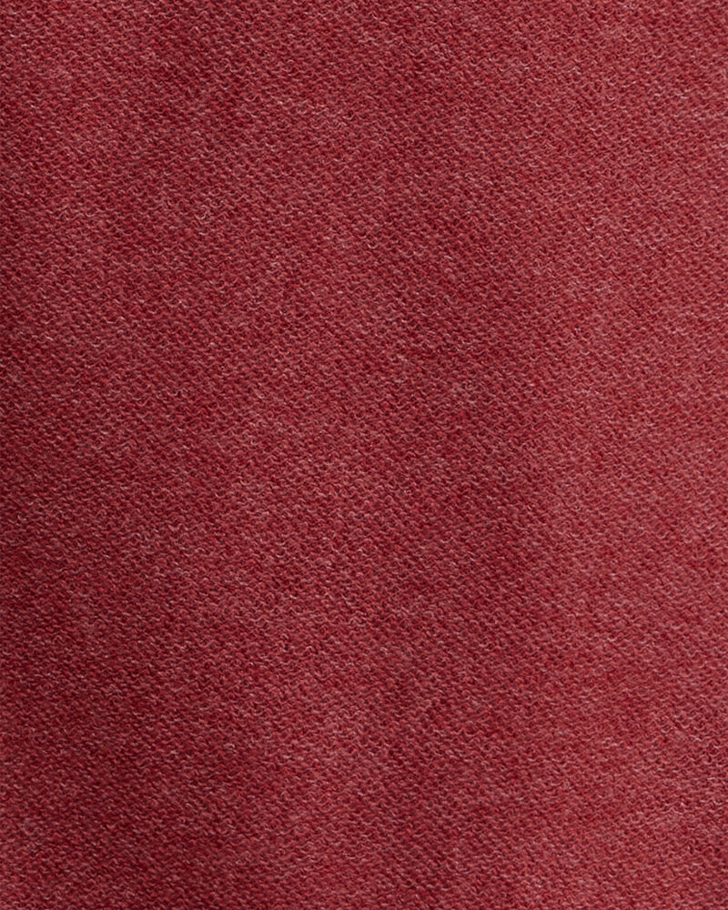 Boys French Terry Pullover Sweatshirt - Burgundy, image 2 of 3 slides