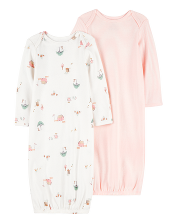 Baby 2-Pack Sleeper Gowns, 