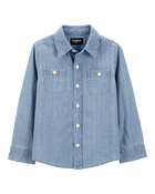 Toddler Chambray Button-Front Shirt, image 1 of 4 slides