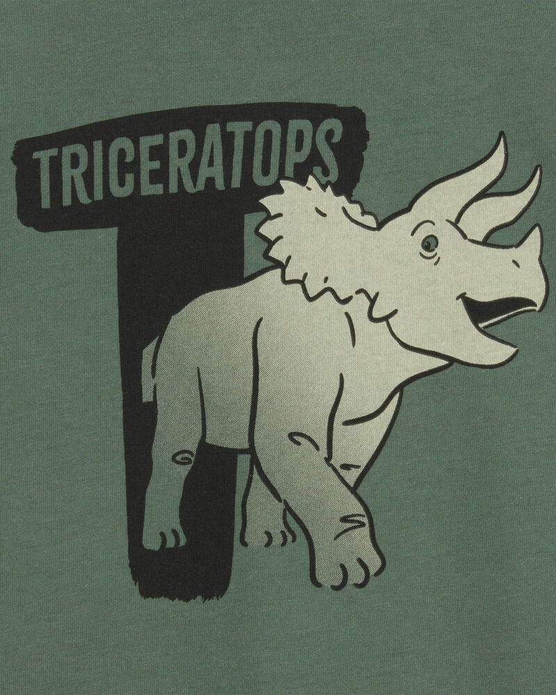 Toddler Boy Dinosaur Short-Sleeve Graphic Tee - Green, image 2 of 3 slides