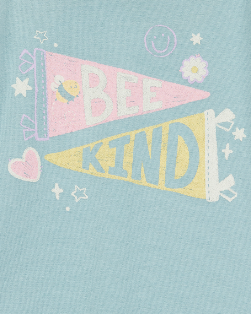 Toddler Bee Kind Short-Sleeve Graphic Tee-Green, image 2 of 3 slides