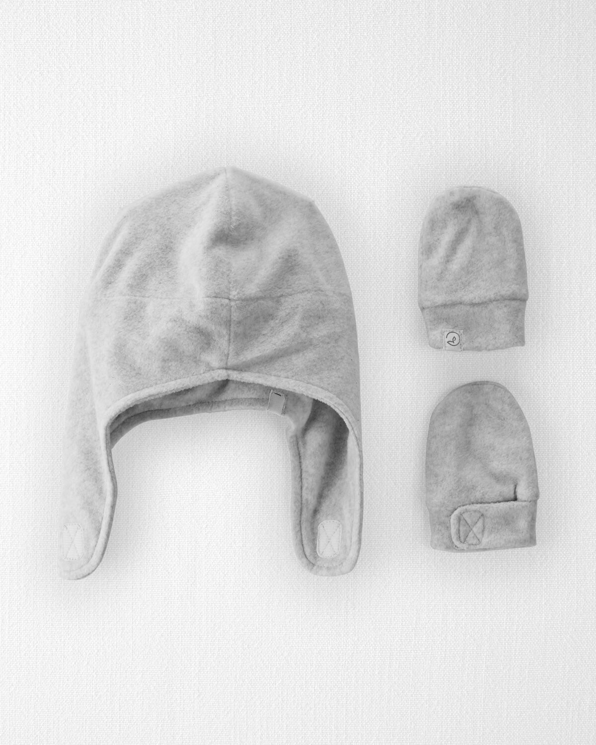 Baby 
2-Pack Recycled Fleece Hat and Mittens Set

