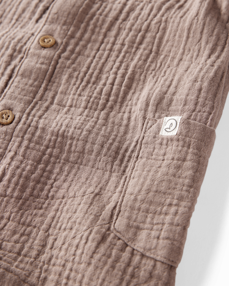 Baby Organic Cotton Gauze Romper, image 3 of 6 slides