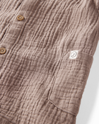 Baby Organic Cotton Gauze Romper, image 3 of 6 slides