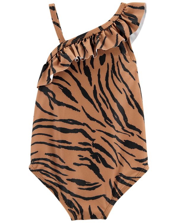 Brown Baby 1-Piece Tiger Swimsuit | carters.com