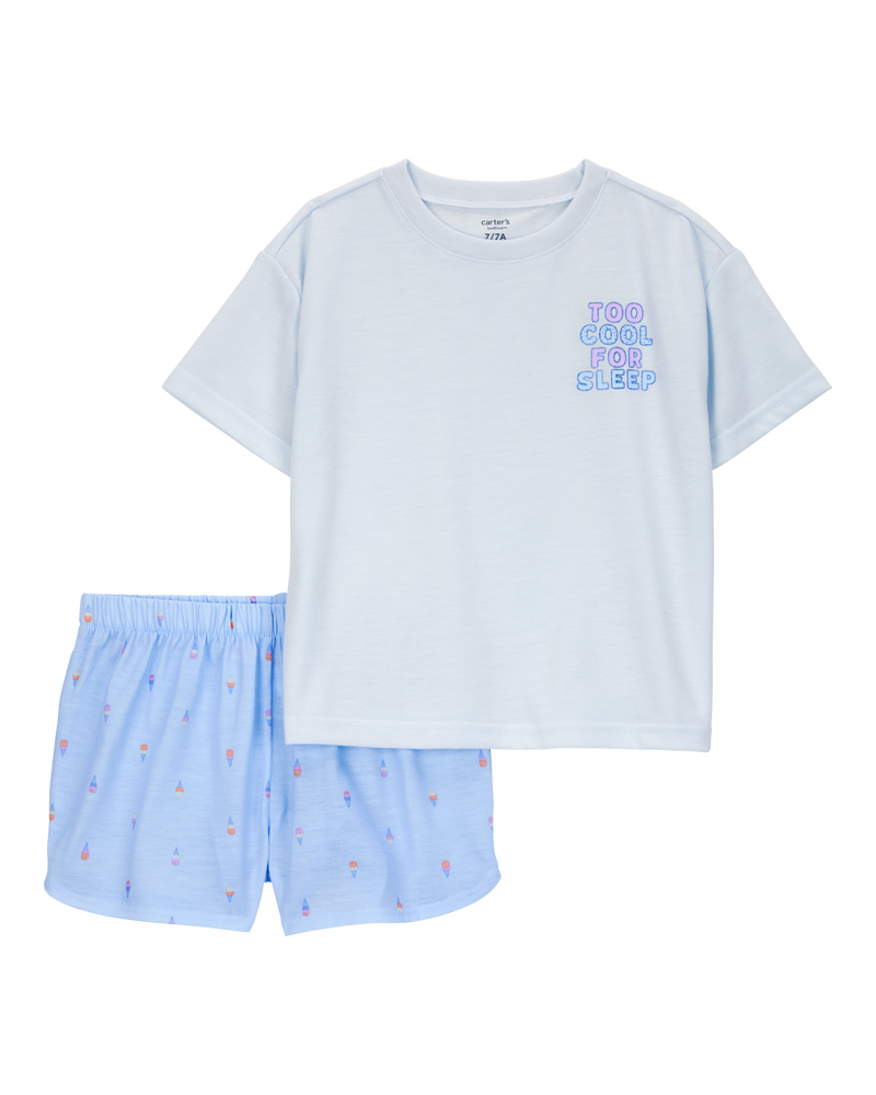 Kid 4-Piece Loose Fit Pajamas, image 5 of 8 slides