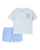 Kid 4-Piece Loose Fit Pajamas, image 5 of 8 slides