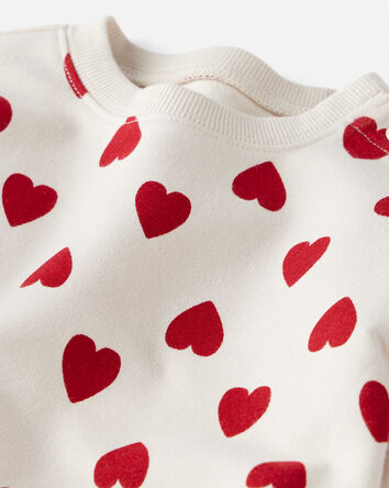 Baby Organic Cotton Bubble in Forever Hearts Print , 