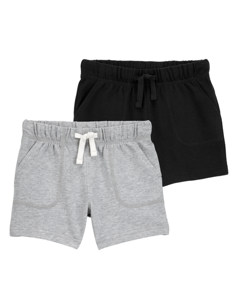 Toddler 2-Pack Pull-On French Terry Shorts, image 1 of 11 slides