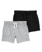 Toddler 2-Pack Pull-On French Terry Shorts, image 1 of 11 slides