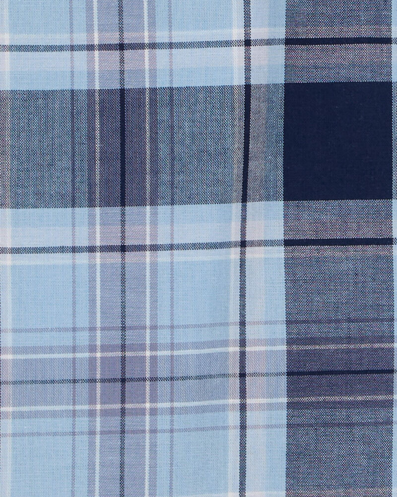 Kid Plaid Button-Front Shirt, image 3 of 4 slides