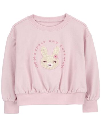 Toddler Bunny Pullover Sweatshirt, 