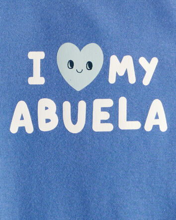 Baby Boy Abuela Long-Sleeve Graphic Bodysuit - Blue, 