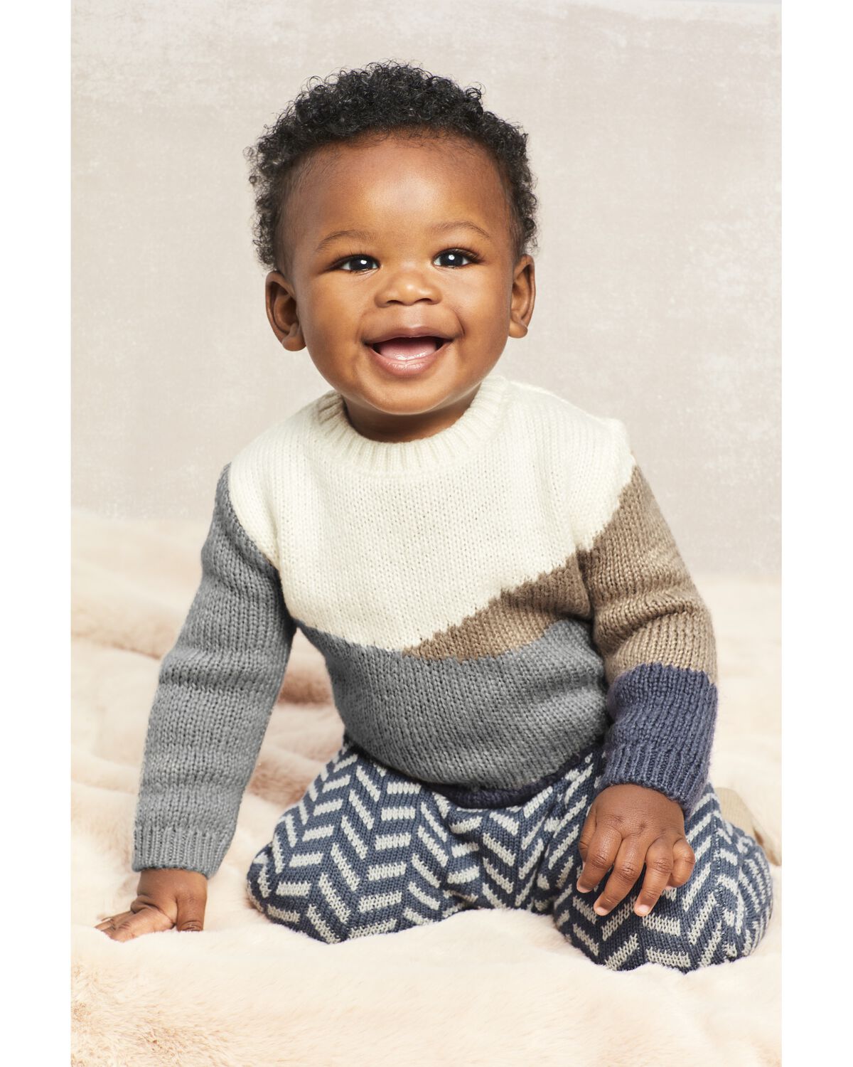 Multi Kid 2-Piece Mohair-Like Sweater & Corduroy Flare Pants
