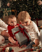 Baby 1-Piece Christmas Thermal Footless Pajamas, image 4 of 6 slides