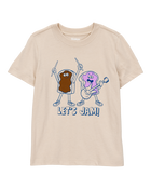 Toddler Let's Jam Short-Sleeve Graphic Tee - Tan, image 1 of 3 slides