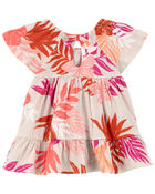 Baby Floral Crinkle Jersey Dress, image 2 of 5 slides