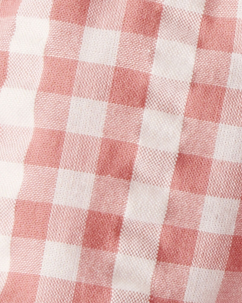 Baby Gingham Shorts Made With Organic Cotton, image 4 of 5 slides