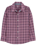 Kid Plaid Button-Front Shirt, image 3 of 5 slides