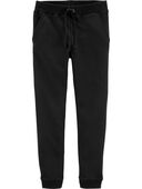 Black - Kid Pull-On French Terry Joggers