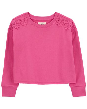 Kid Cropped Boxy Fit Pullover, 