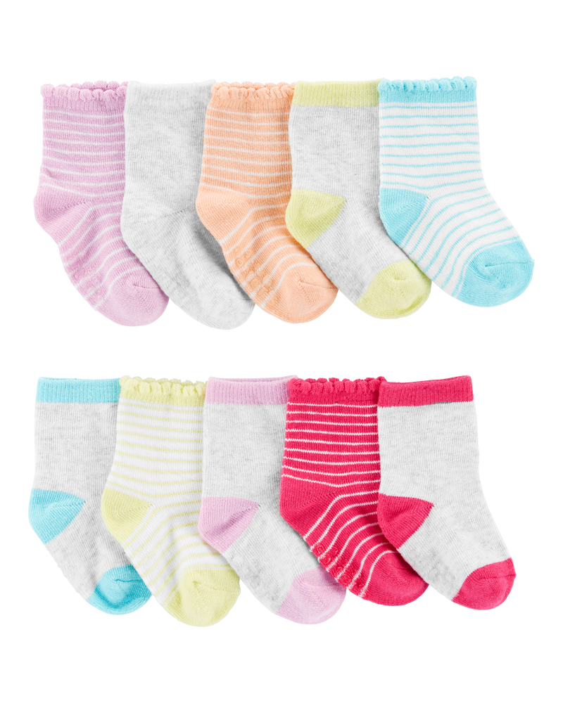 Baby 10-Pack Crew Socks, image 1 of 2 slides