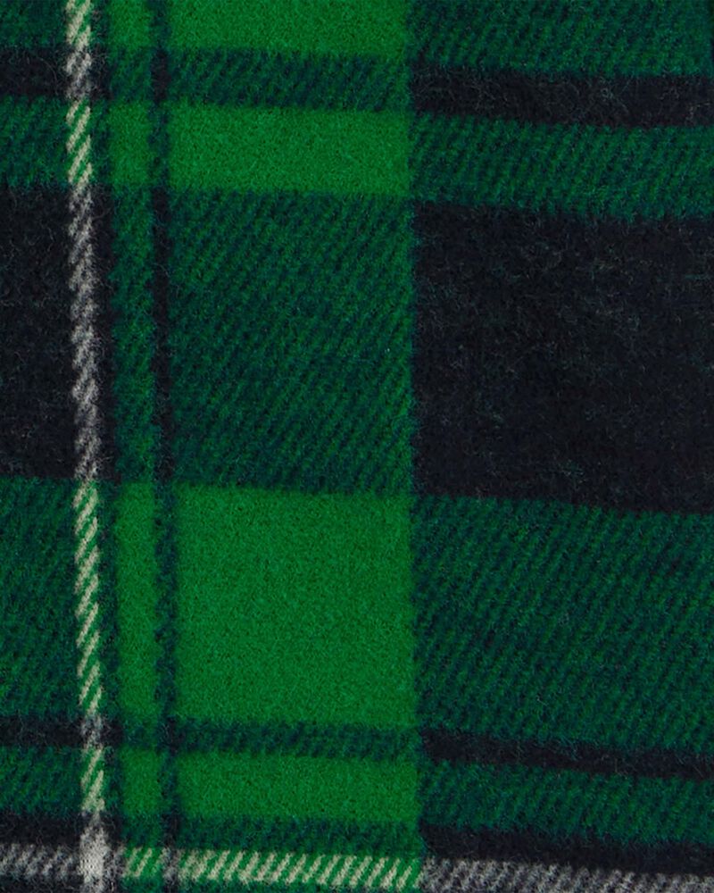 Toddler Plaid Jacquard Button-Down Shirt, image 2 of 3 slides