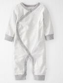 Gray - Baby Organic Cotton Sleep & Play Pajamas