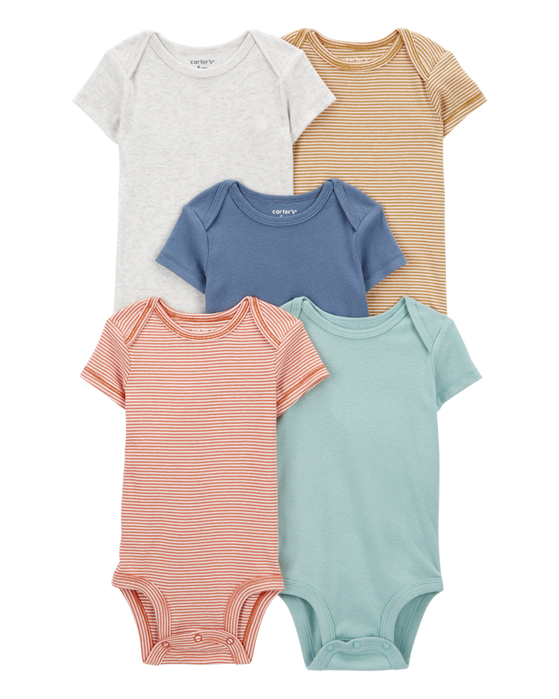 Baby 5-Pack Short-Sleeve Bodysuits, image 1 of 8 slides