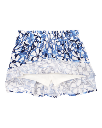 Toddler Floral Pull-On Skort - Blue, 