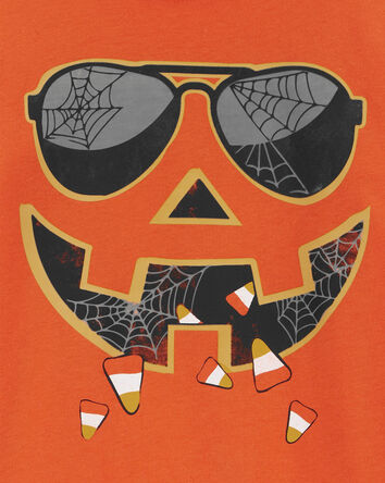 Baby Jack-O-Lantern Halloween Graphic Tee, 