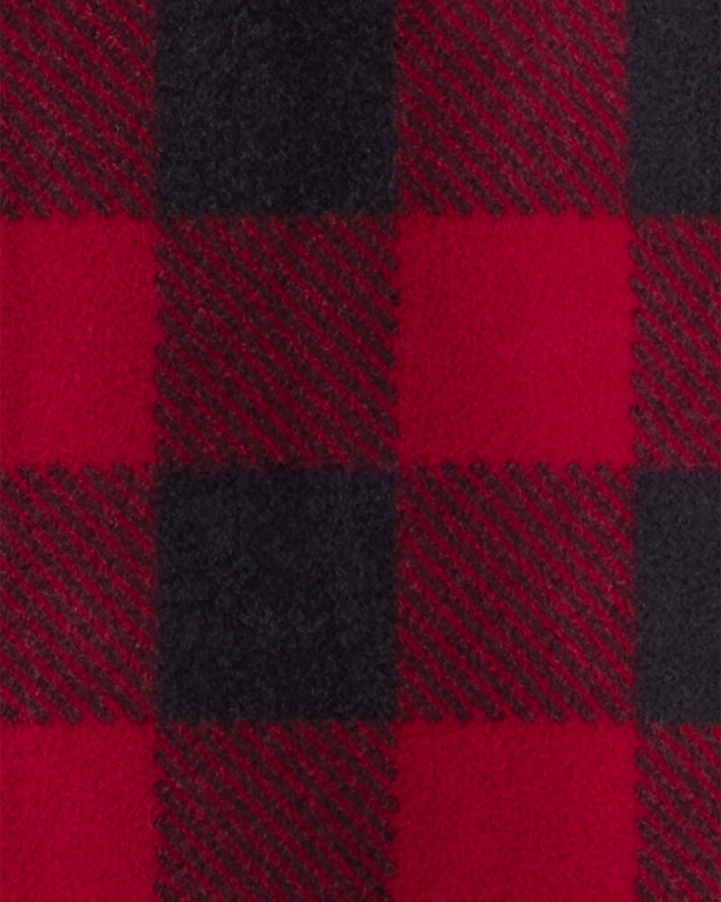 Baby Checkered Print Loose Fit Long-Sleeve Wearable Blanket, image 3 of 4 slides