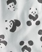 Baby Organic Cotton 3-Pack Panda-Print & Striped Bodysuits, image 3 of 6 slides