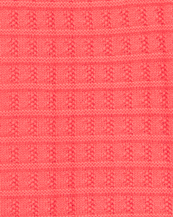Kid Sweater Knit Tank Top - Orange, 