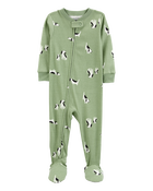 Baby 1-Piece Dog 100% Snug Fit Cotton Footie Pajamas, image 1 of 4 slides