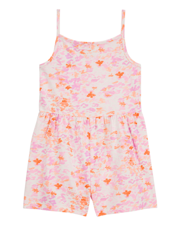 Kid Floral Tank Romper, 