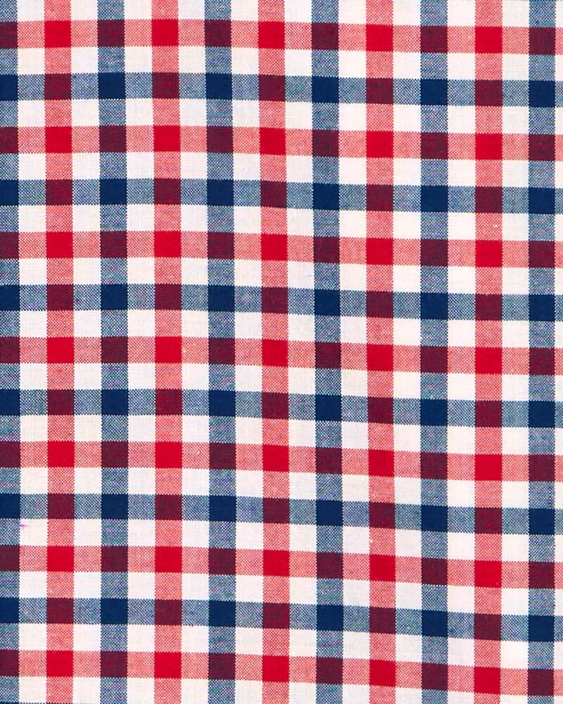 Kid Plaid Button-Front Shirt, image 2 of 3 slides