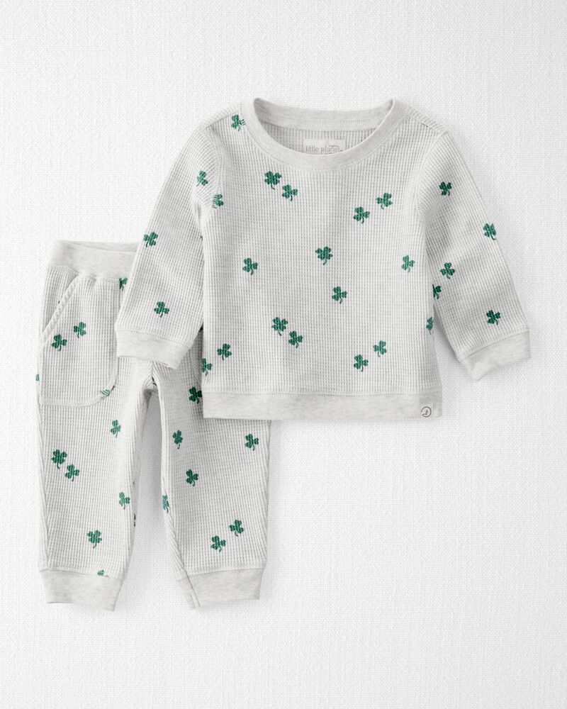 Baby 2-Piece Shamrock Set Made with Organic Cotton, image 1 of 4 slides