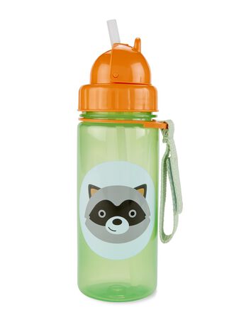 Zoo Straw Bottle - 13 Oz - Raccoon, 