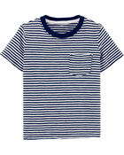 Kid Striped Pocket Jersey Tee, image 1 of 3 slides