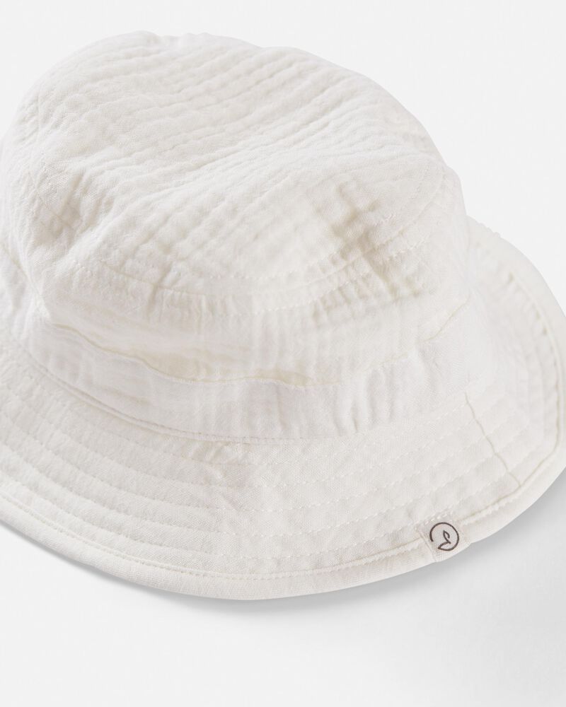 Baby Organic Cotton Gauze Hat, image 2 of 3 slides