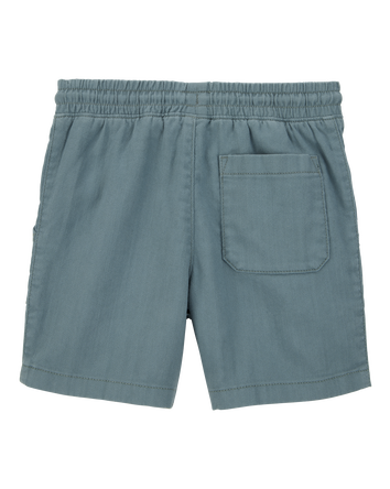 Boys Pull-On Twill Shorts - Green, 