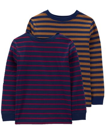 Kid 2-Pack Striped Long-Sleeve Tees, 