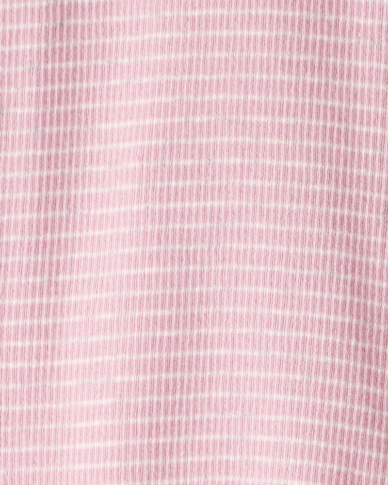 Baby Organic Cotton Sleep & Play in Pink Stripes, image 3 of 5 slides