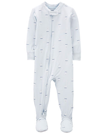 Baby 1-Piece Sailboat PurelySoft Footie Pajamas, 