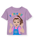 Toddler Ms. Rachel™ 'Peek-a-Boo' Short-Sleeve Graphic Tee - Purple, image 1 of 2 slides