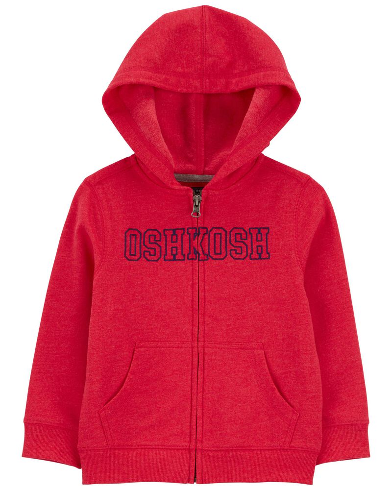 Baby OshKosh Logo Zip-Up Hoodie, image 1 of 3 slides