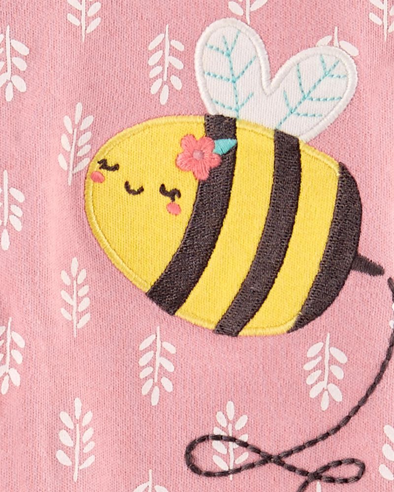 Bumble Bee 2-Way Zip Cotton Sleep & Play, image 2 of 3 slides