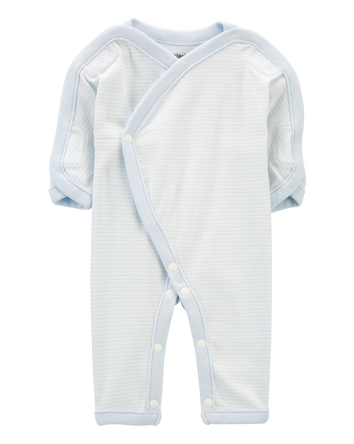 Baby Preemie Striped Cotton Sleep & Play Pajamas, 